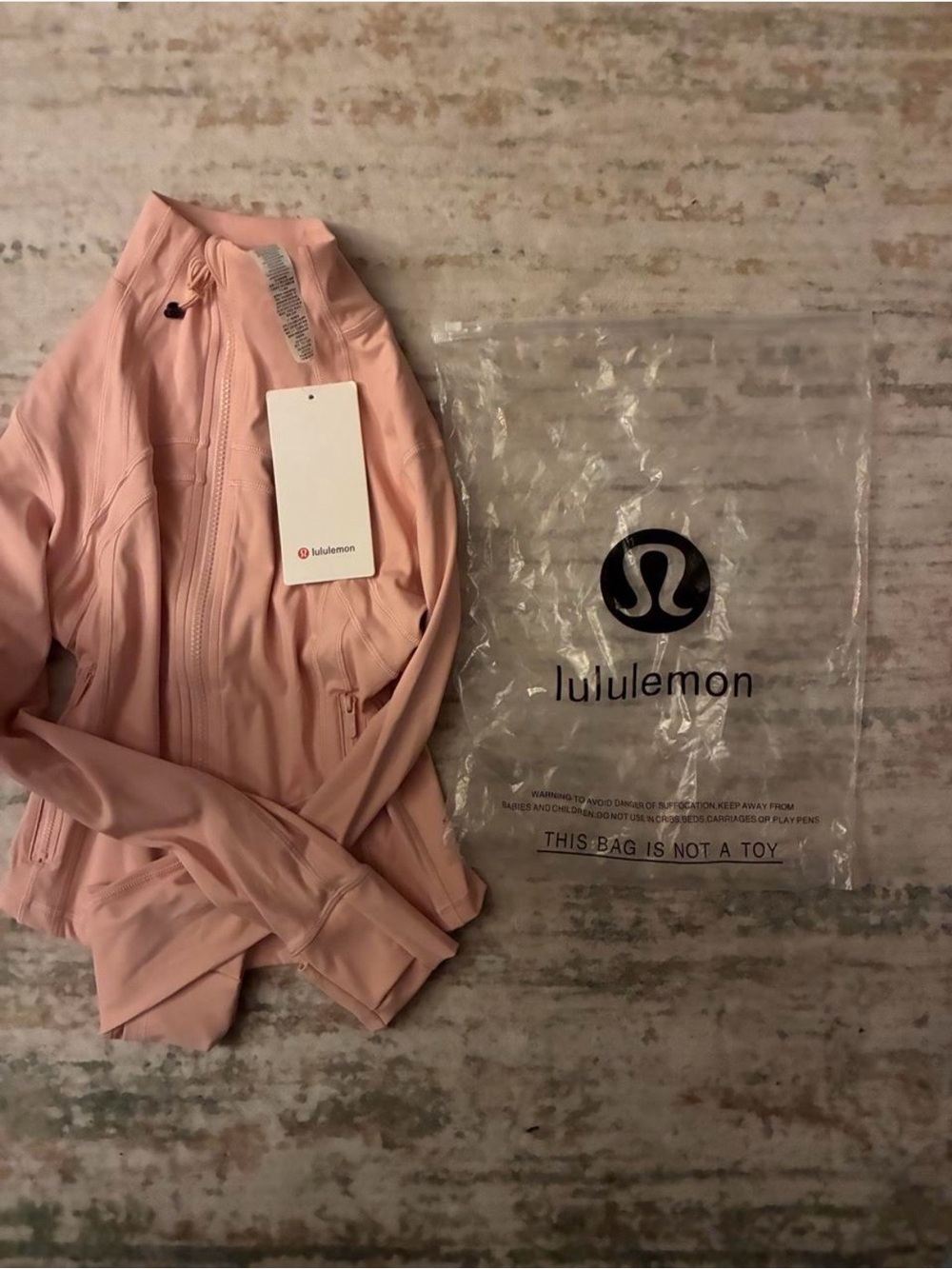 lululemon athletica Soft Pink Zip-Up Bomber Jacket